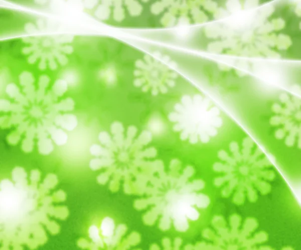 Green Winter Bokeh Background — Stock Photo, Image