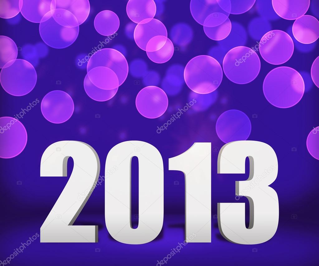 2013 Violet New Year Background Stage
