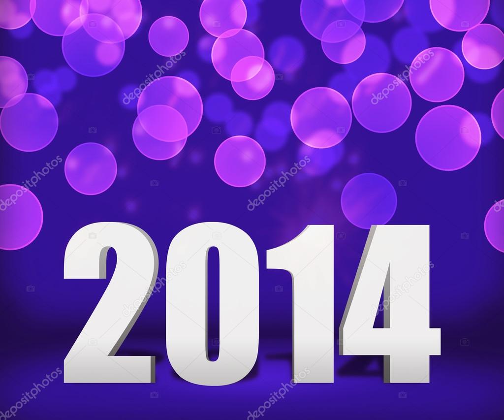 2014 Violet New Year Background Stage