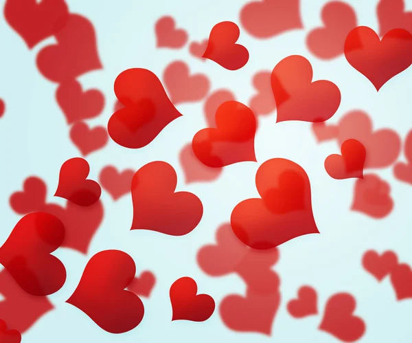 Red Hearts Background — Stock Photo, Image