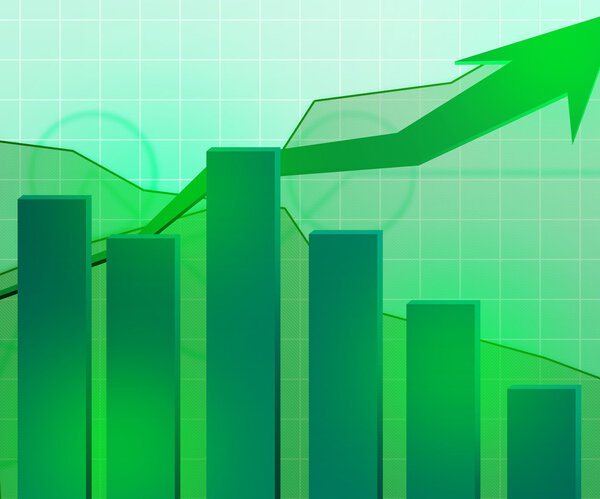 Зеленый экономический рост фон
