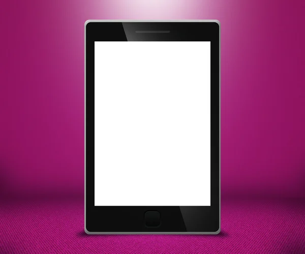 Telefon Touchscreen violetten Hintergrund — Stockfoto