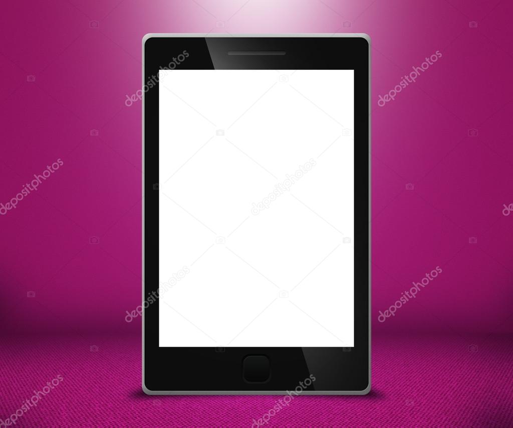 Phone Touch Screen Violet Background
