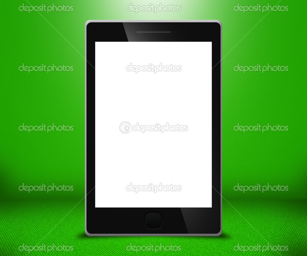 Phone Touch Screen Green Background