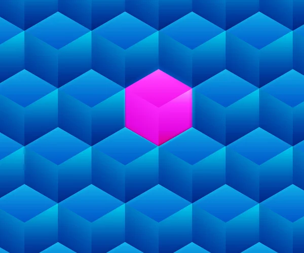 Blue abstract kubussen achtergrond textuur — Stockfoto