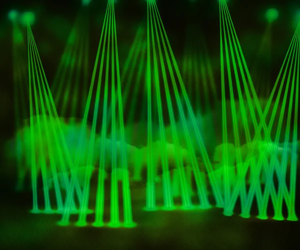 Green Laser Stage Background — Stock Photo, Image