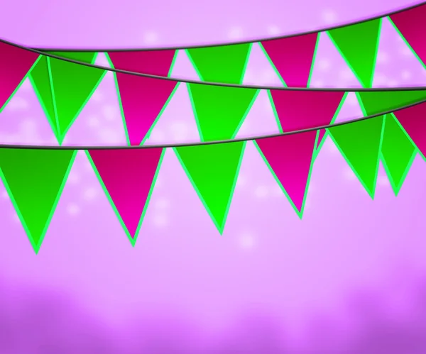 Фіолетовий карнавал прапори фону — стокове фото