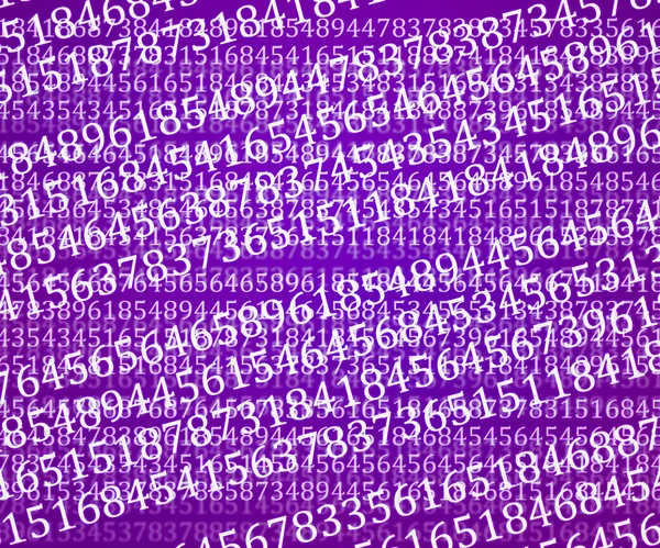 Violet Abstract Numbers Background Texture — Stock Photo, Image
