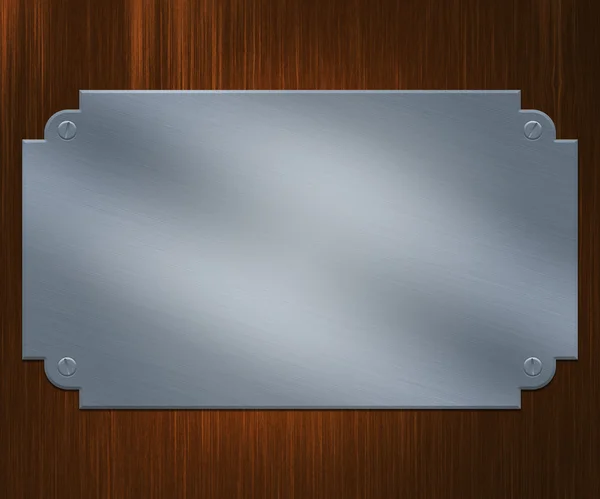Silver Plate Background — Stock Photo, Image