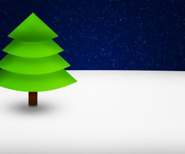Yeşil Noel ağacı arka plan