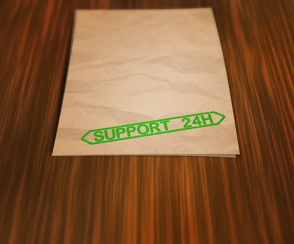 Support 24h Document sur la table — Photo