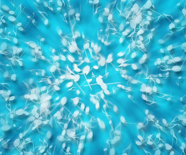 Blue Abstract Music Burst Background — Stock Photo, Image