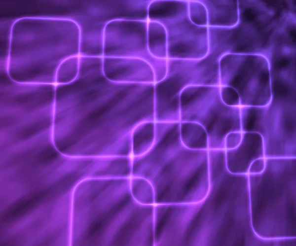 紫罗兰色发光方块抽象背景 — 图库照片