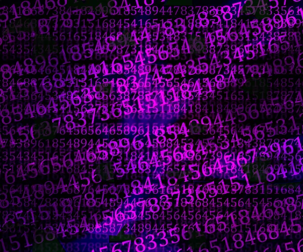 Violet Numbers Abstraction Background — Stock Photo, Image