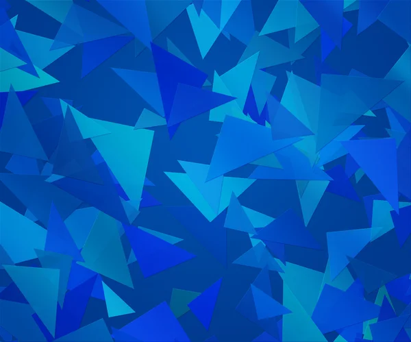 蓝色三角形抽象背景 — 图库照片