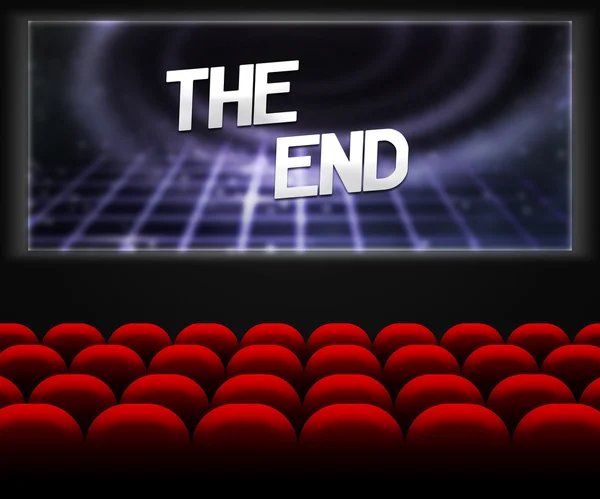 Cine El fondo del final — Foto de Stock