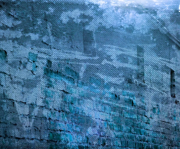 Blue Grunge Urban Wall Background — Stock Photo, Image