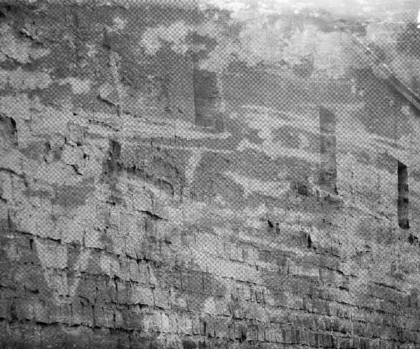灰色のグランジ都市壁の背景 — ストック写真