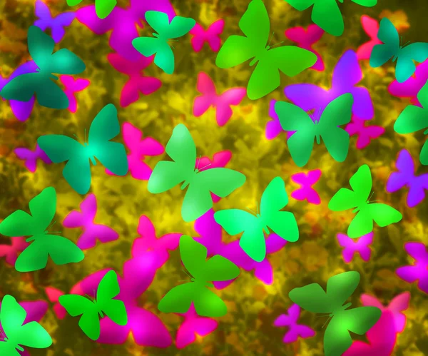 Butterflies Abstract Background — Stock Photo, Image