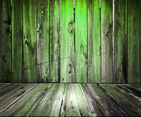 Zelené dřevěné podlahy pozadí — Stock fotografie