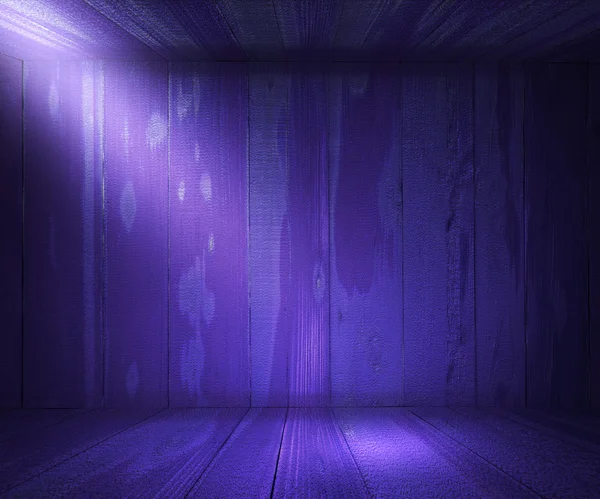 紫罗兰木聚光灯室室内背景 — 图库照片