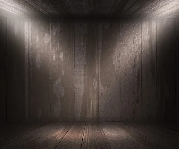 Gray Wooden Spotlight Room Background — Stock Photo, Image