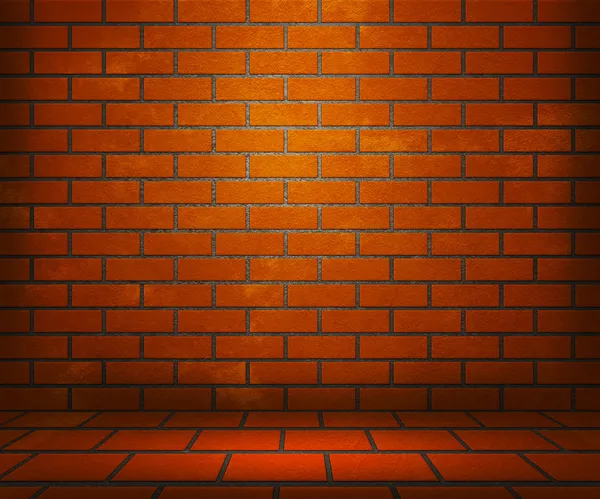 Orange Brick Stage Background — Stock Photo, Image