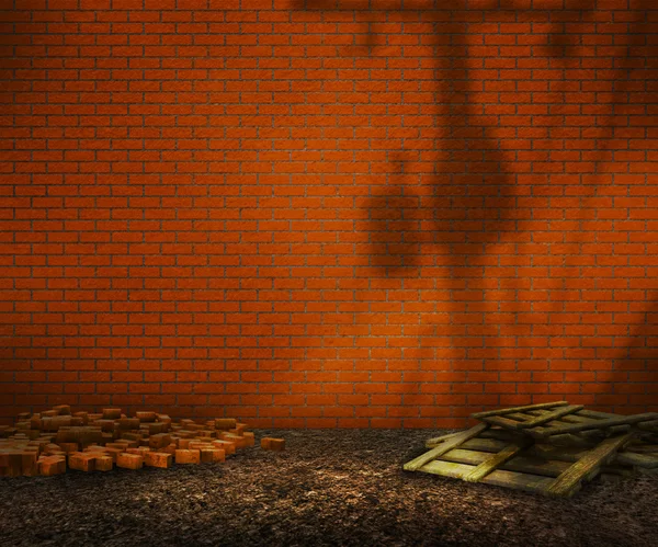 Orange Brick Wall — Stock Photo, Image