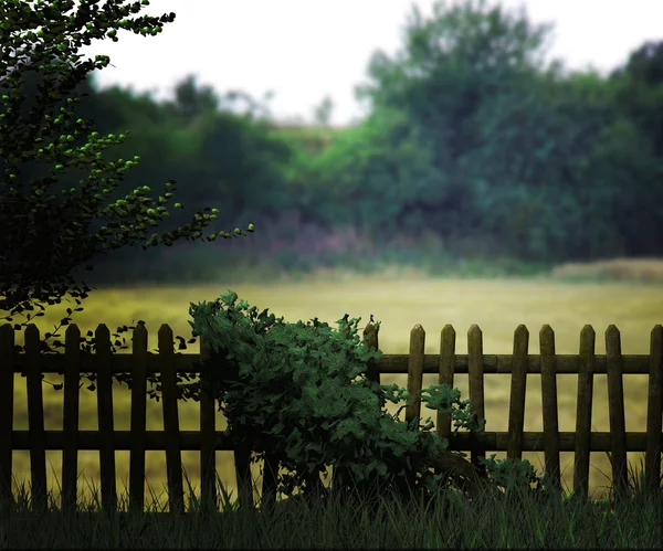 Starý dřevěný plot pozadí — Stock fotografie