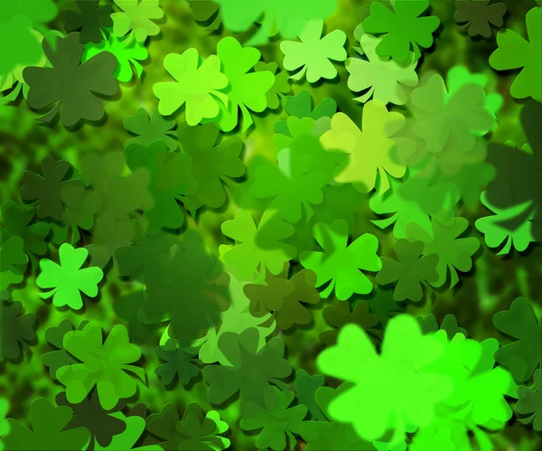 Groene klaver textuur achtergrond — Stockfoto
