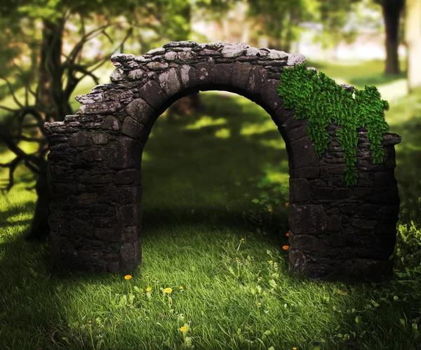 Stone arch bakgrund — Stockfoto