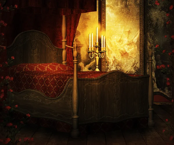 Vintage Room Premade Background — Stock Photo, Image