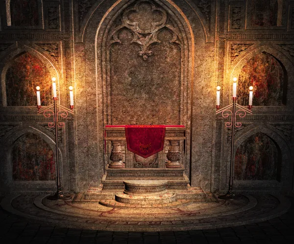 Altar gótico Fundo Interior Fotos De Bancos De Imagens