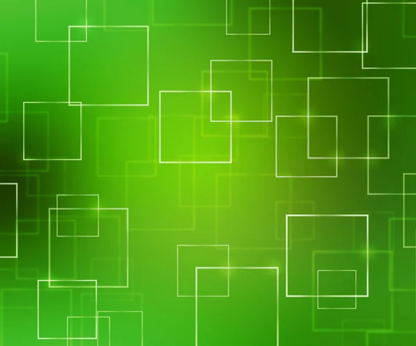 Groene abstracte vierkantjes achtergrond — Stockfoto