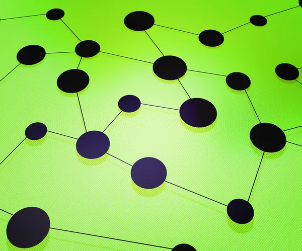 Lime Network Background — Stock Photo, Image