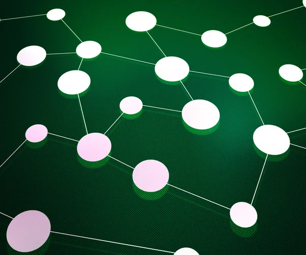 Green Network Background — Stock Photo, Image