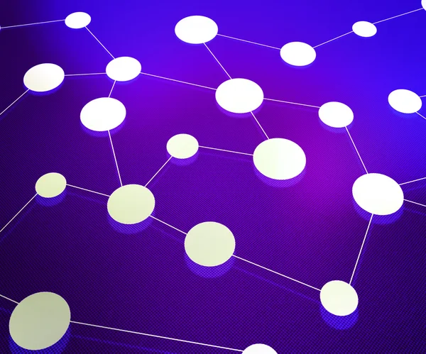 Violet Network Background — Stock Photo, Image