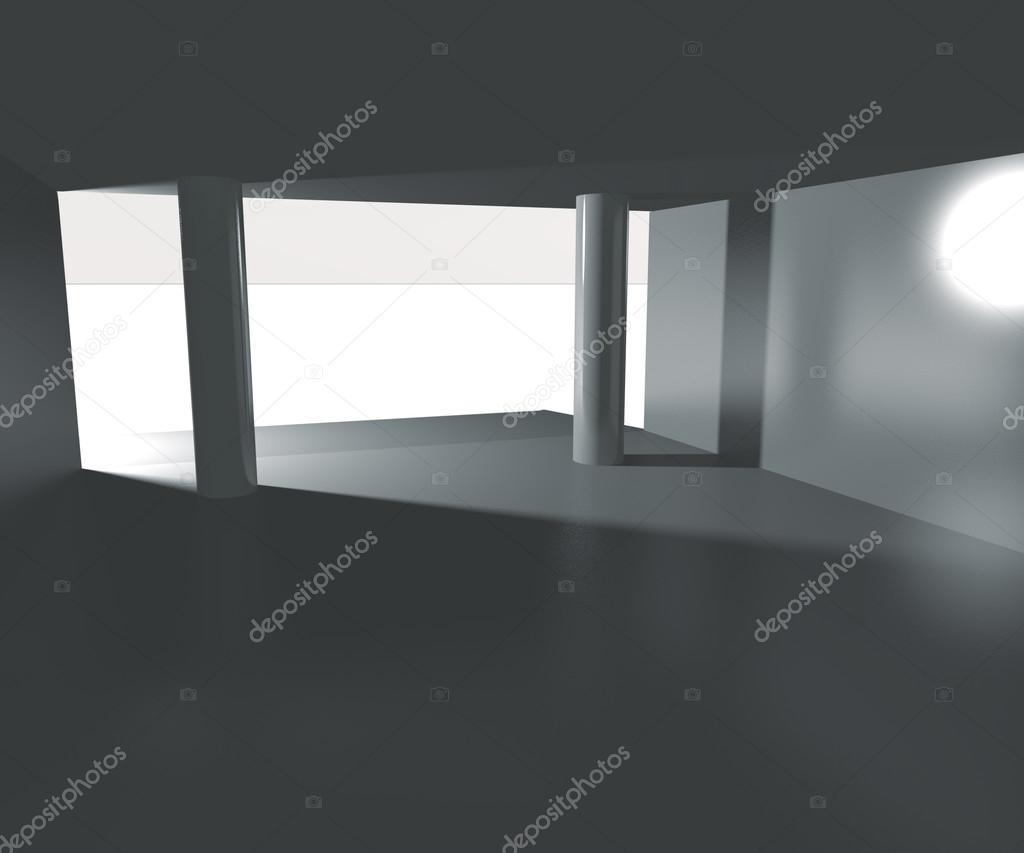 Empty Interior Rendered Background