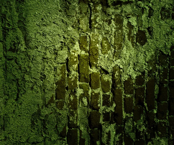 Textura de parede Grunge verde — Fotografia de Stock
