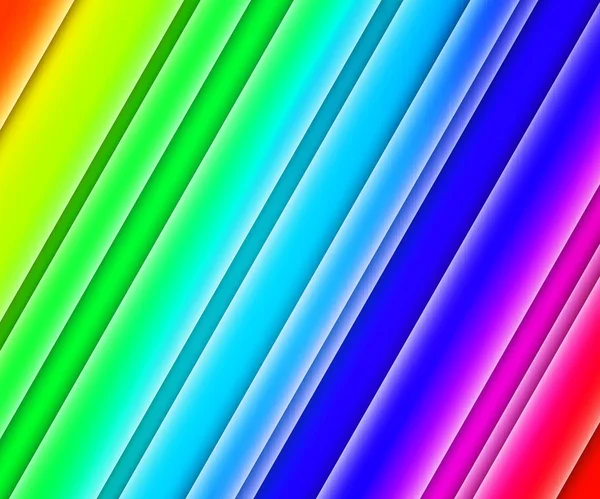 Rainbow Glowing Stripes — стоковое фото