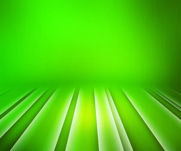 Leuchtende Streifen grüner Bühnenhintergrund — Stockfoto
