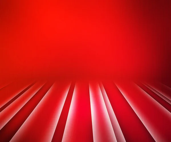 Red Glowing Stripes Stage Background — Stock Photo, Image