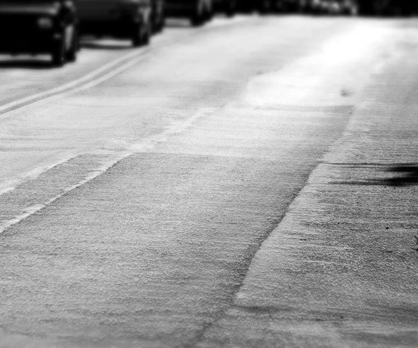Arrière-plan de la route d'asphalte gris — Photo