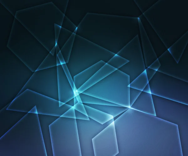 Blue Glowing Abstract Shapes Background — Stock Photo, Image