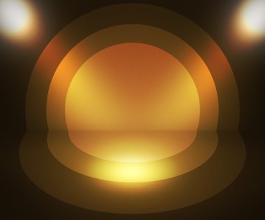 Retro spot altın arka plan