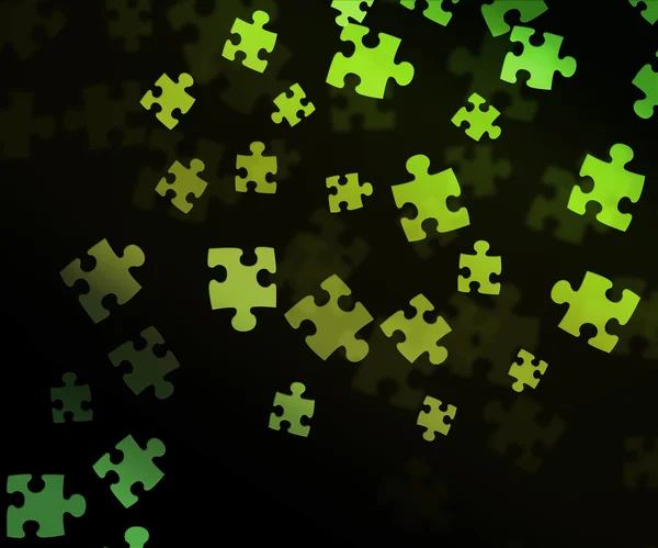 緑色のパズルの背景 — ストック写真