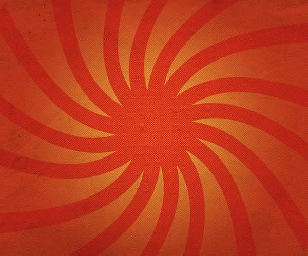 Verdrehte Strahlen orangefarbener Hintergrund — Stockfoto