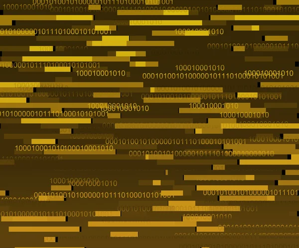 Yellow Binary Data Texture — Stock Photo, Image