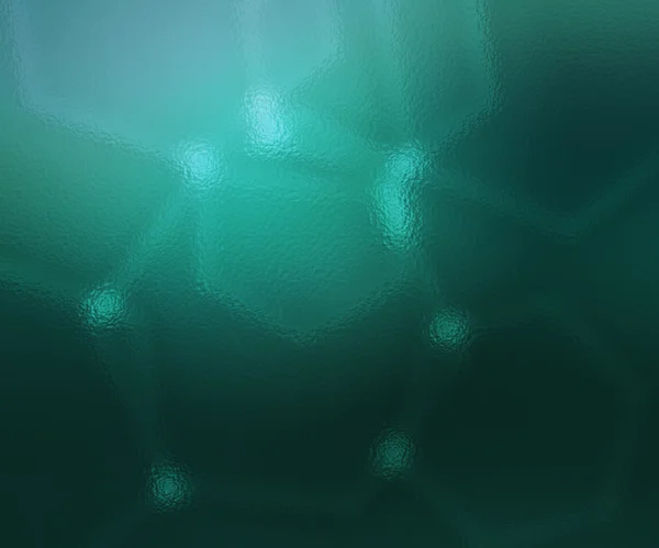 蓝绿色玻璃模糊纹理 — 图库照片