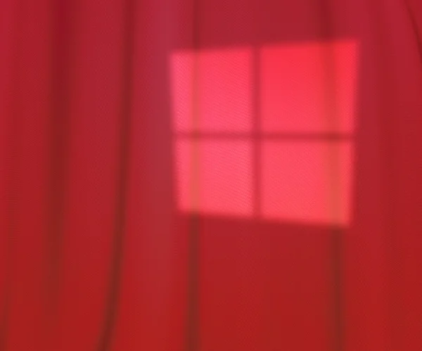 Red Window Lights Studio Backdrop — Stock Photo, Image